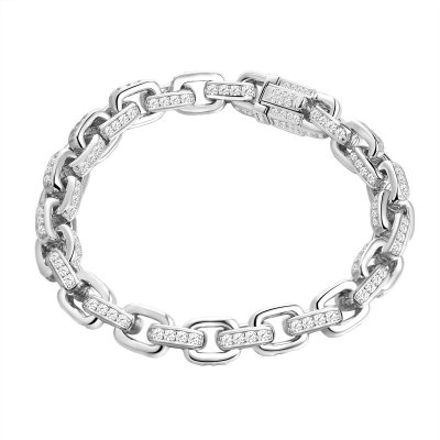 Браслет из серебра с фианитом (Арт.cz-b04360-x-w-x-x-w)