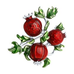 Брошь из серебра с эмалью (Арт.94040298)
