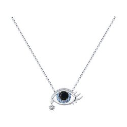 Колье из серебра с фианитами (Арт.94070597)