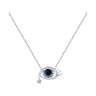Колье из серебра с фианитами (Арт.94070597)