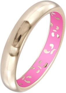 Кольцо обручальное золото с эмалью «Pink Secret» Korloff (арт.K10HL07PG)
