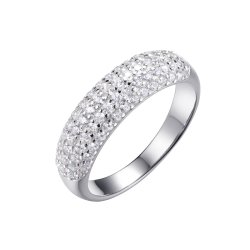 Кольцо из серебра с фианитом (Арт.sl-r00301-x-w-x-x-w)