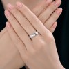 Кольцо из серебра с фианитами «Линии Сияния» Соколов (арт.94-110-00136-1)
