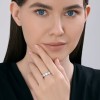 Кольцо из серебра с фианитами «Линии Сияния» Соколов (арт.94-110-00136-1)
