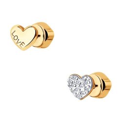 Серьги из золота с бриллиантами (Арт.1021470)