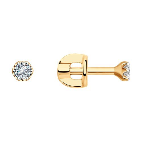 Серьги из золота с бриллиантами (Арт.1021752)